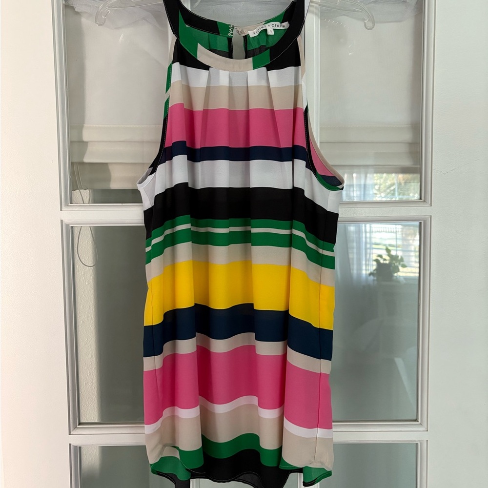 Violet & Claire Colorblock Top, Size L